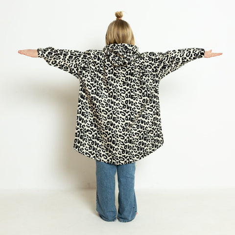 VIVI MARI_Kids Raincoat leo splashes black/sand