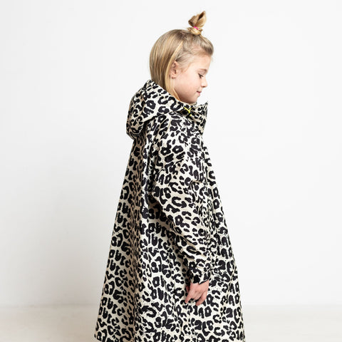 VIVI MARI_Kids Raincoat leo splashes black/sand