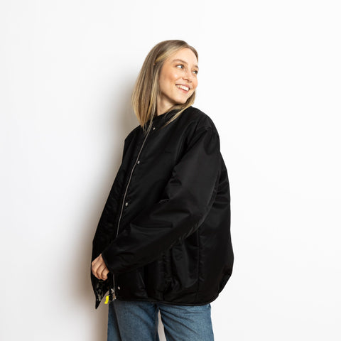 VIVI MARI Reversible Bomber Jacket - black/leo black-sand