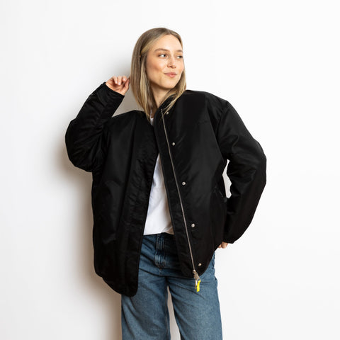 VIVI MARI Reversible Bomber Jacket - black/leo black-sand