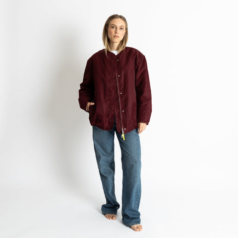 VIVI MARI Reversible Bomber Jacket - wine red/sand