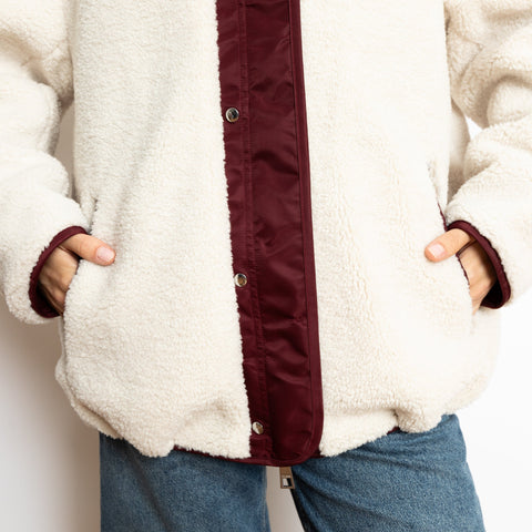 VIVI MARI Reversible Bomber Jacket - wine red/sand