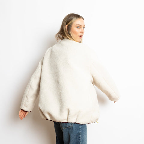 VIVI MARI Reversible Bomber Jacket - wine red/sand