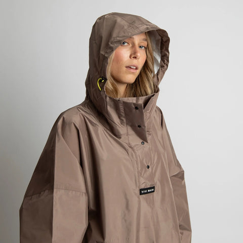 VIVI MARI Raincoat Solid dark mushroom