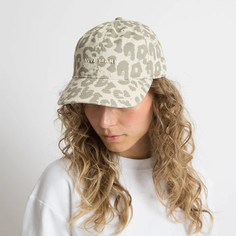 VIVI MARI Cap leo splashes stone-sand/sand