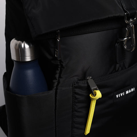 VIVI MARI Padded Backpack Medium - black