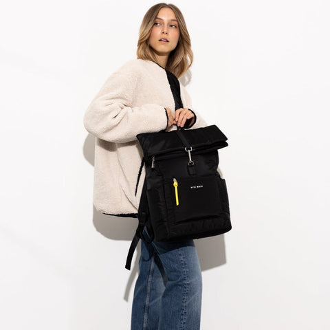 VIVI MARI Padded Backpack Medium - black
