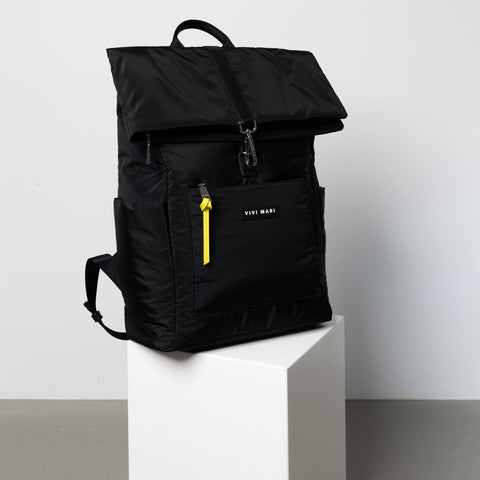 VIVI MARI Padded Backpack Medium - black