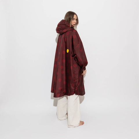 VIVI MARI Raincoat dots wine red/red
