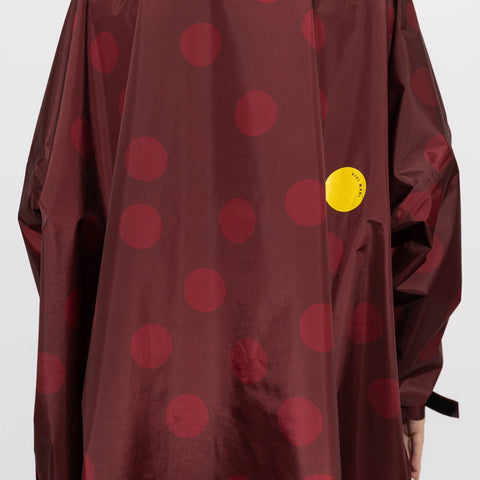 VIVI MARI Raincoat dots wine red/red