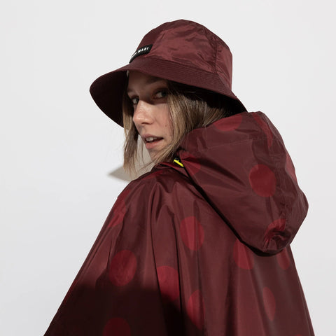 VIVI MARI Raincoat dots wine red/red