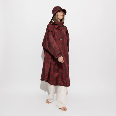 VIVI MARI Raincoat dots wine red/red