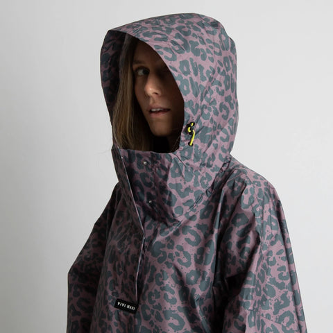 VIVI MARI Raincoat Leo splashes dark grey/ash plum
