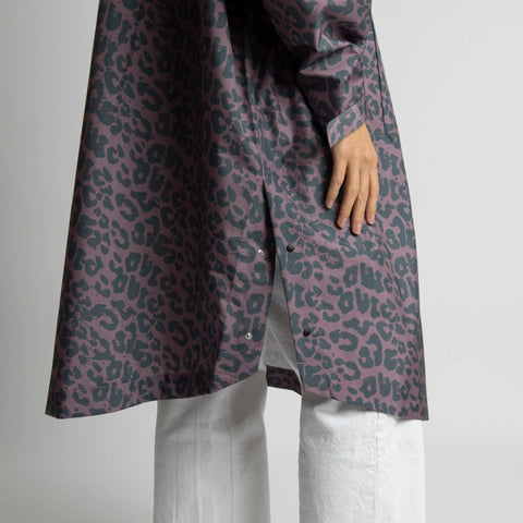 VIVI MARI Raincoat Leo splashes dark grey/ash plum