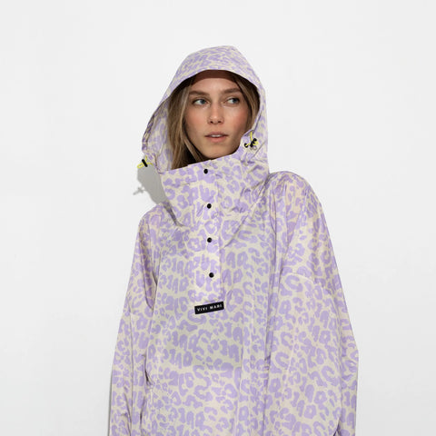 VIVI MARI Raincoat Leo splashes lavender/grey