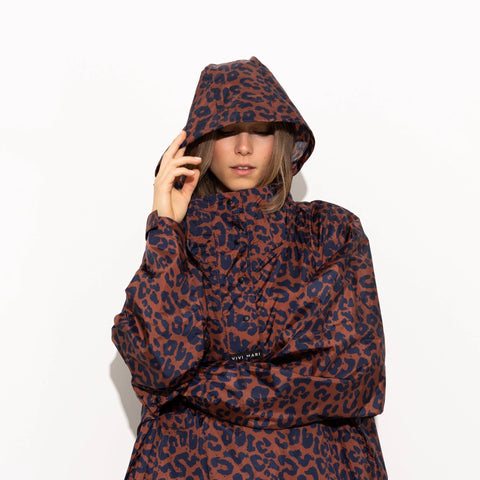 VIVI MARI Raincoat Leo splashes navy/rust