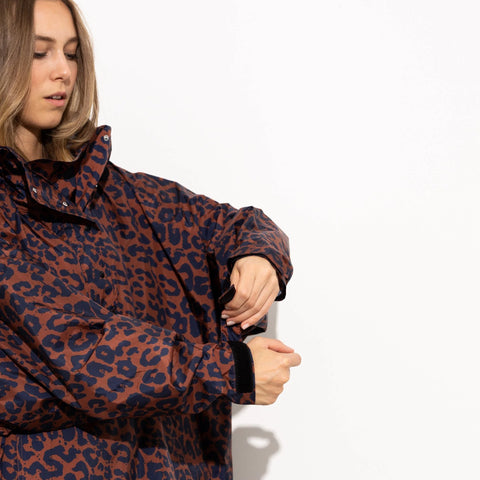 VIVI MARI Raincoat Leo splashes navy/rust