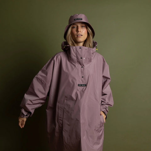VIVI MARI Raincoat Solid ash plum