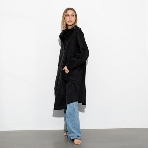 VIVI MARI Raincoat solid black