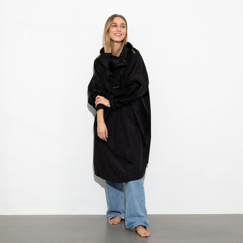 VIVI MARI Raincoat solid black