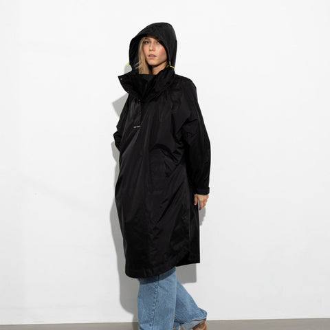 VIVI MARI Raincoat solid black