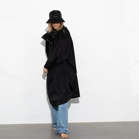 VIVI MARI Raincoat solid black