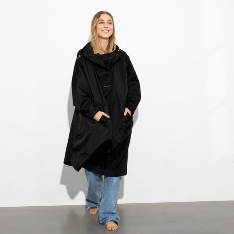 VIVI MARI Raincoat solid black