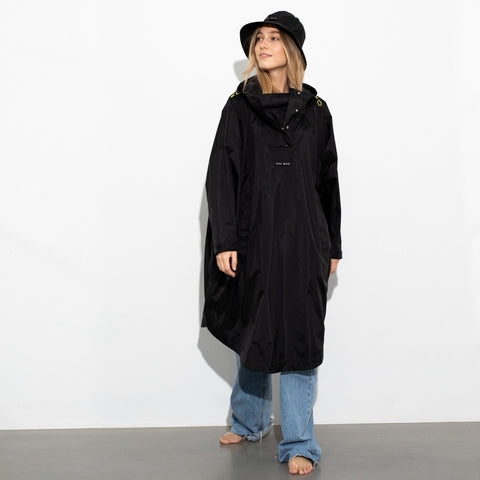 VIVI MARI Raincoat solid black