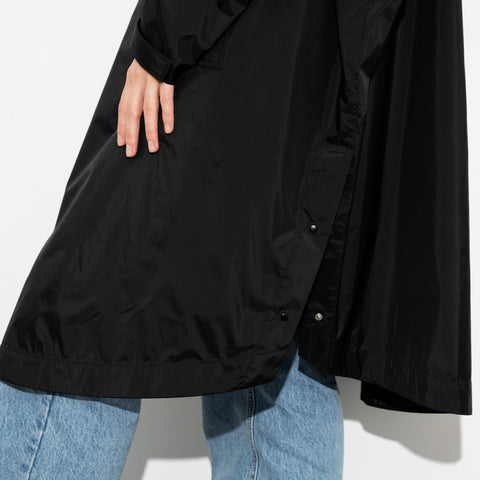 VIVI MARI Raincoat solid black