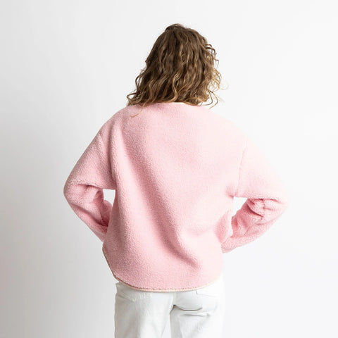 VIVI MARI Teddy Fleece Jacket - candy pale pink