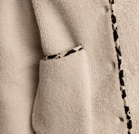 VIVI MARI Teddy Fleece Jacket - sand