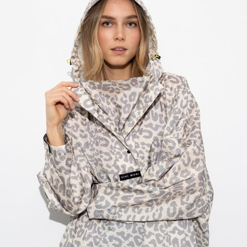 VIVI MARI Raincoat Leo Splashes Grey/Sand