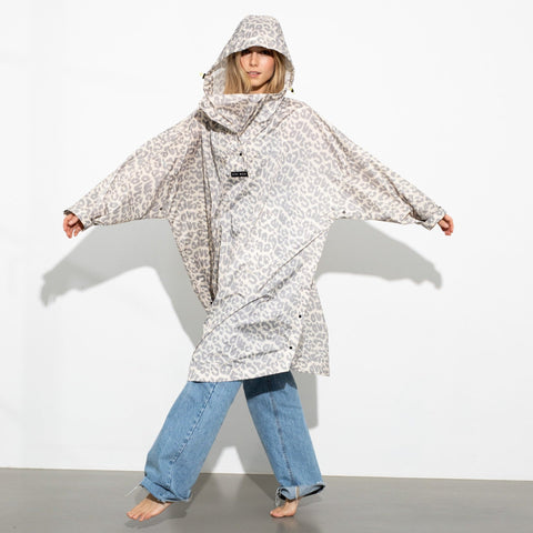 VIVI MARI Raincoat Leo Splashes Grey/Sand