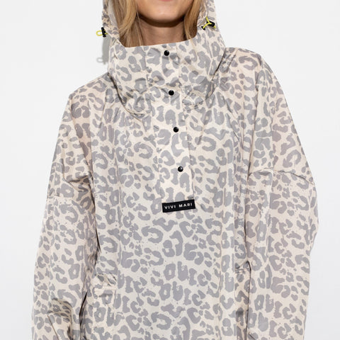VIVI MARI Raincoat Leo Splashes Grey/Sand