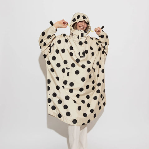 VIVI MARI Raincoat dots black/sand