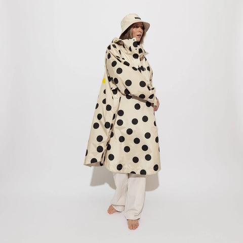 VIVI MARI Raincoat dots black/sand