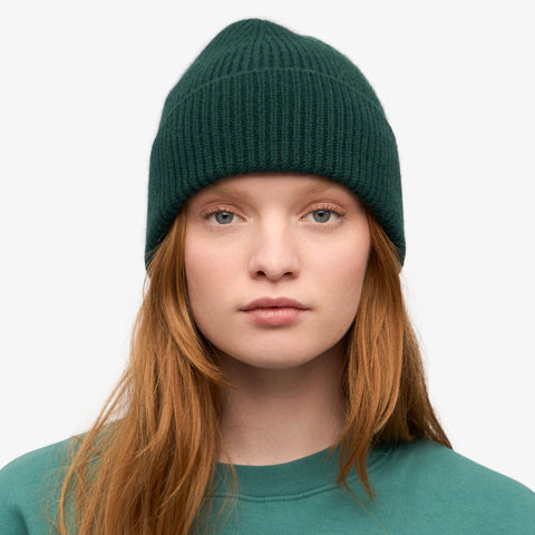 COLORFUL STANDARD Merino Wool Beanie emerald green