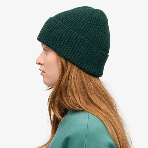 COLORFUL STANDARD Merino Wool Beanie emerald green