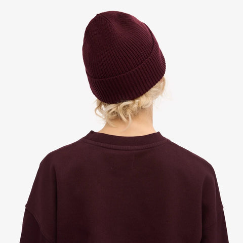 COLORFUL STANDARD Merino Wool Beanie oxblood red