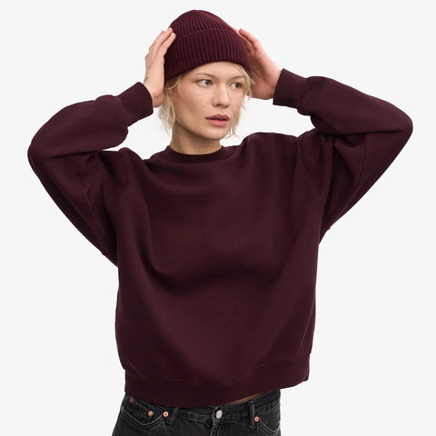 COLORFUL STANDARD Merino Wool Beanie oxblood red