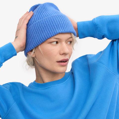 COLORFUL STANDARD Merino Wool Beanie pacific blue