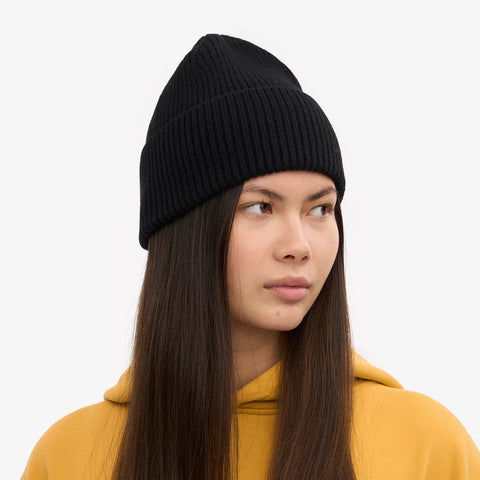 COLORFUL STANDARD Merino Wool Beanie deep black