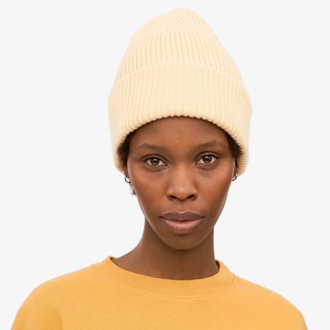 COLORFUL STANDARD Merino Wool Hat soft yellow