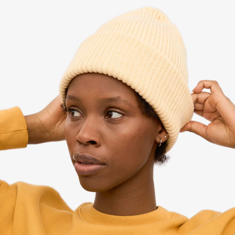 COLORFUL STANDARD Merino Wool Hat soft yellow