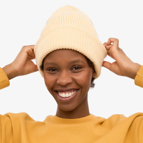 COLORFUL STANDARD Merino Wool Hat soft yellow