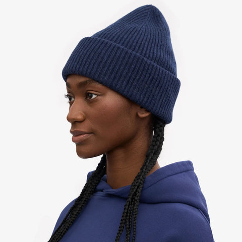 COLORFUL STANDARD Merino Wool Hat marine blue