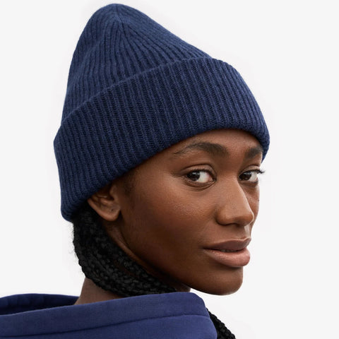 COLORFUL STANDARD Merino Wool Hat marine blue