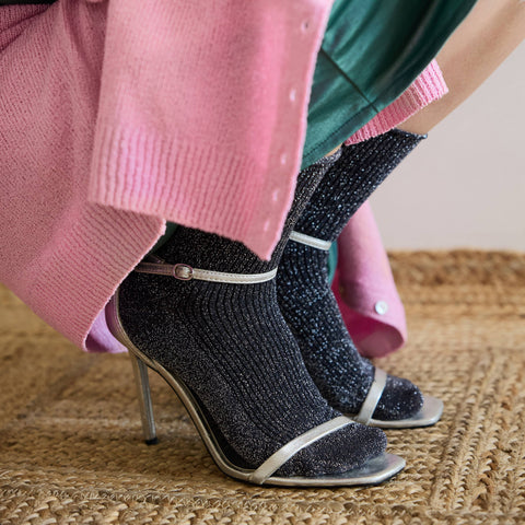 KLUE Glitter Lurex Socks | grey