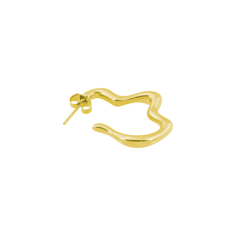 Bandhu Dent Earrings Thin gold plated