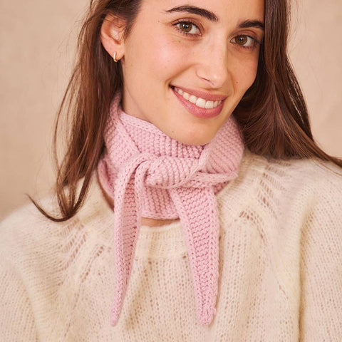 CALIE PARIS Dreieckstuch Sophie - helles rosa
